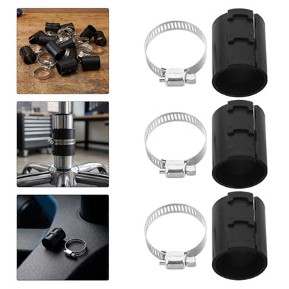 GLEAVI Chair Piston Clamp for Office Chair Gas Cylinder Replacement Stainless Steel and Plastic Construction with Hose Clamps Quick Height Restoration in Offices and Workspaces