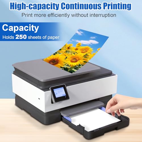 Paper Input Tray Replacement for HP OfficeJet Pro 8010 8015e 8018 8020 8025e 8028-250 Sheet Paper Capacity Replacement Paper Tray