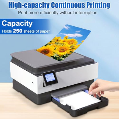 Paper Input Tray Replacement for HP OfficeJet Pro 8010 8015e 8018 8020 8025e 8028-250 Sheet Paper Capacity Replacement Paper Tray