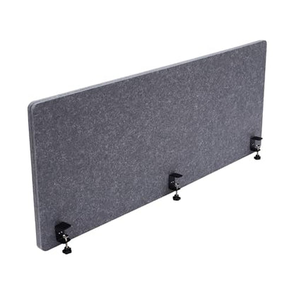 Clamp-on Acoustic Desk Divider, 59x24 Inch Freestanding Privacy Panel Sound Absorbing Cubicle Desk Divider Removable Acoustic Partitions for Offices, Classrooms,Library