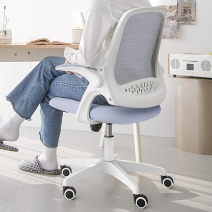 NEO CHAIR Office Desk Chair, Ergonomic Mesh with Flip-Up Armrests, Purple - color: Purple