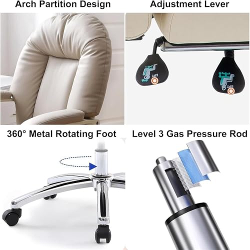 Executive Swivel Office Chair with Footrest Comfortable Task Chair for Office and Work Use