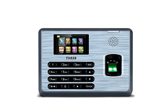 Biometric Employee Attendance Machine Time Clock WiFi Punch Card Attendance TX628 Fingerprint Password ID TCP IP Network Time Attendance Machine for Small Businesses and,