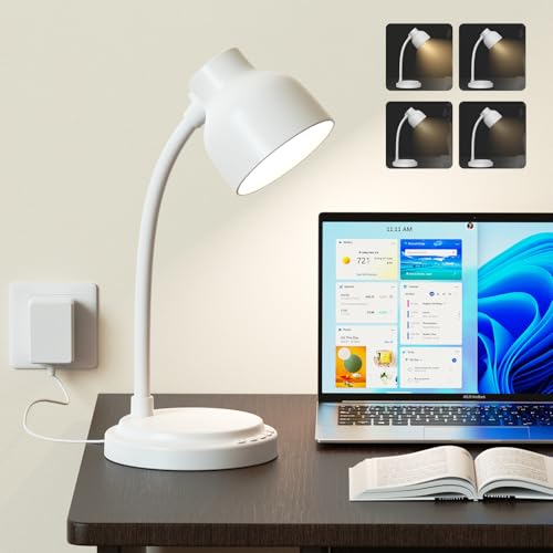 LED Desk Lamp with 96 LEDs,High lumens Table lamp - color: White