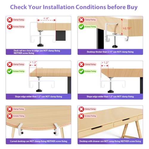 Univivi No Drill Under Desk Cable Management Tray, 48 inch Cable Management - color: Grey, size: 48"L x 5.5"W