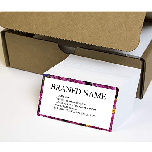 Premium Custom Business Cards 200 cards Elegant Shimmering Metallic Paper 3.5x2 inches Customizable Design with Luxurious Soft Texture All Business Designs - color: Clear,Metallic