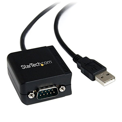 StarTech 8.3ft 1-Port FTDI USB to Serial RS232 Adapter, TAA (ICUSB2321FIS) - size: 8.3ft