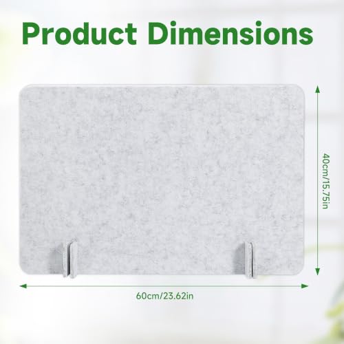 Desk Privacy Panel Acoustic Divider Panel Portable Desk Partition Desk Divider Noise Visual Isolate Table Divider for Student Study Office Library (Gray-6, 15.75" x 23.6") - color: Gray-6, size: 15.75" x 23.6"