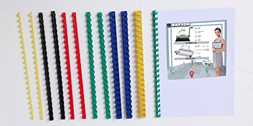 Rayson CR-8-100-Y Plastic Binding Combs 21-Ring, 5/16in, 40-Sheet(80gsm 20lb) Capacity, Yellow Comb Binding Ring, Max. Binding A4 Size Paper (8.3 x 11.7inches), Box of 100 - size: 5/16", style: A4 - Yellow