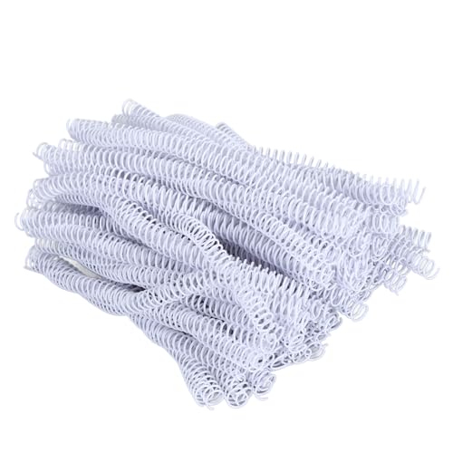 100 Pack Plastic Spiral Binding Coils, 4:1 Pitch 48 Loops for Letter/A4 Size, 360-Degree Rotation for Office School Projects, Suitable for Coworkers (White, 1/4 Inch (30 Sheet Capacity)) - color: White, size: 1/4 Inch (20 Sheet Capacity)