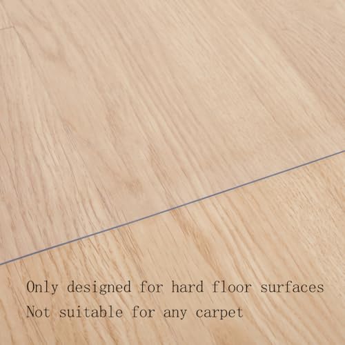 AMBERIS Chair Mat for Hardwood Floor, 35"×47"×0.06" Office Chair Mat, High Grade Transparent PVC Mat for Rolling Chairs - size: 90×120cm (35"×47")