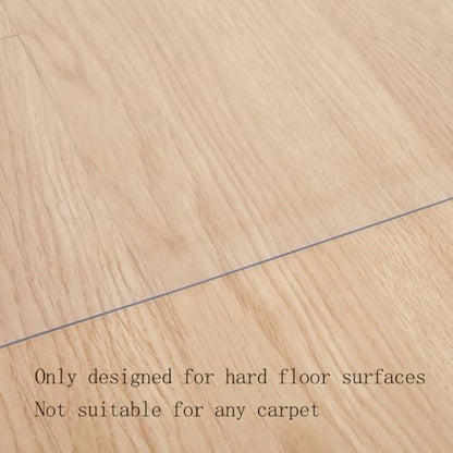 AMBERIS Chair Mat for Hardwood Floor, 35"×47"×0.06" Office Chair Mat, High Grade Transparent PVC Mat for Rolling Chairs - size: 90×120cm (35"×47")