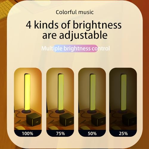 Smart RGB LED Light Bar Music Sync 10 in USB Desk Lamp for Gaming