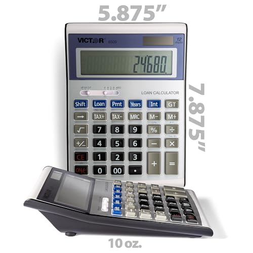 Victor 6500 Executive Desktop Loan Calculator, 12-Digit LCD