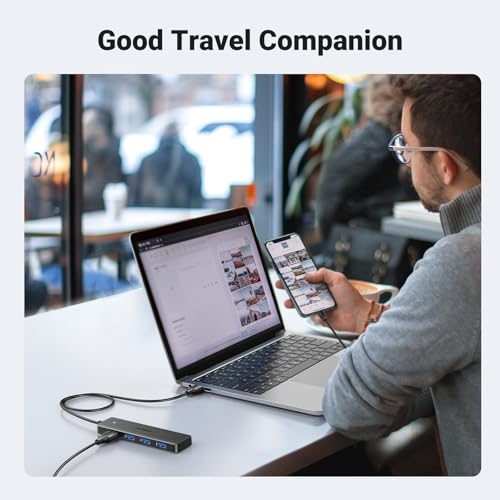 UGREEN USB 3.0 Hub, 4 Ports USB A Splitter Ultra-Slim USB Expander for Mouse, Keyboard, Flash Drive, U Disk, Printer Compatible with Laptop, Desktop PC, Xbox, PS5, and More 2FT - size: ['2 feet'], style: USB-A