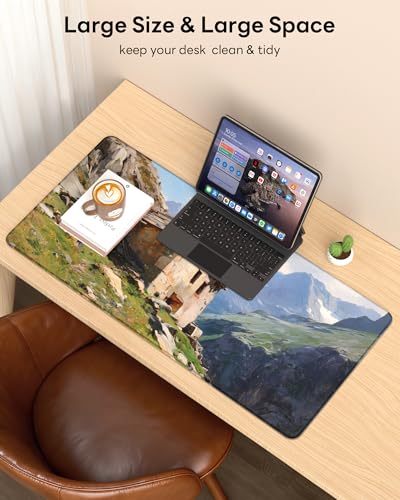 Mouse Pad 31.5x15.7in Large Desk Mat Non-Slip for Office - color: Oil-painted, size: 31.5" x 15.7"