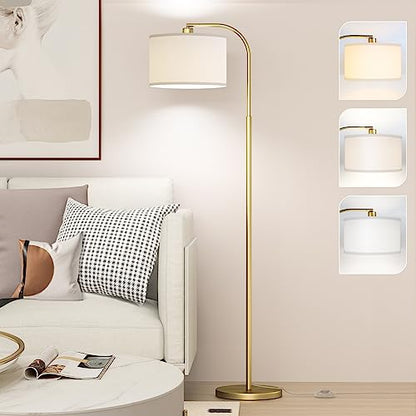 Gold Floor Lamp, Arc Floor Lamps for Living Room - color: Gold