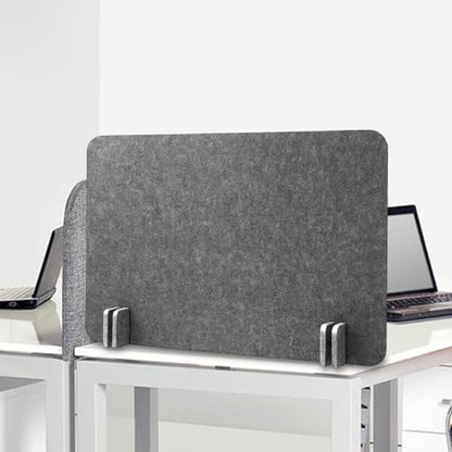 Acoustic Desk Divider Stand Up Privacy Partition Soundproof Felt Screen Lightweight Design Suitable for, Rectangle Dark Gray - color: Rectangle Dark Gray