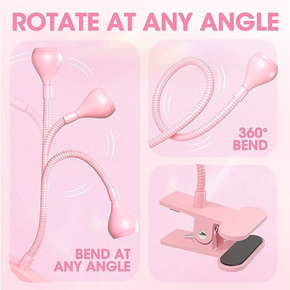 UV Nail Lamp - UV Light for Gel Nails, Flash Cure Lamp - color: Pink