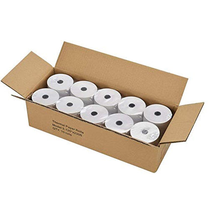Solar-Power 3 1/8 Thermal Paper 10 Rolls for POS Cash Register Receipt Paper Roll 1-Ply Bond((3-1/8 inch x 230 feet) - size: 3-1/8" x 230'（10Rolls）