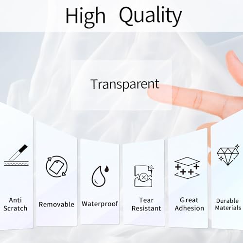 Transparent Thermal Labels Stickers 2x4 Inch, Self-Adhesive Clear Waterproof Thermals Stickers for Logo Design, Transparent Direct Thermal Labels- 200 Sheets - color: Transparent, size: 2*4 inch