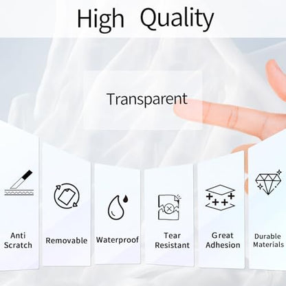 Transparent Thermal Labels Stickers 2x4 Inch, Self-Adhesive Clear Waterproof Thermals Stickers for Logo Design, Transparent Direct Thermal Labels- 200 Sheets - color: Transparent, size: 2*4 inch