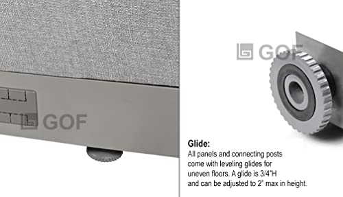 GOF Office Partition Single Full Fabric Panel (30" w x 72" h) - size: 30"w x 72"h