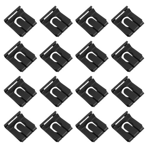 30pcs Office Chair Retaining Clamp Replacement Clips, 65mn Spring Steel with Smooth Chamfers and Precision Deburring for Assembly and Repair, Black, Fits Gas Lift Cylinder
