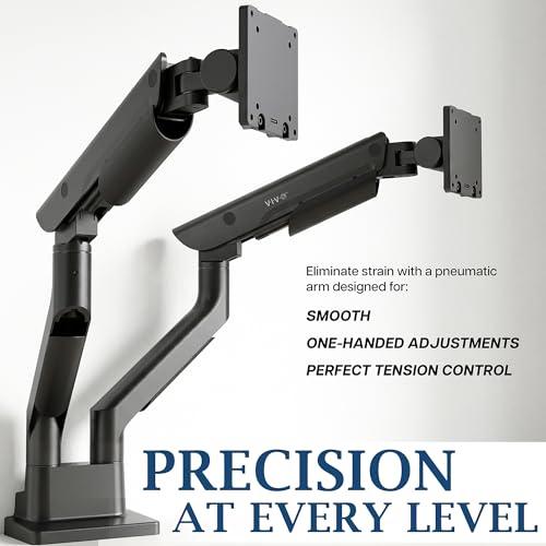 VIVO PRO Heavy Duty, Premium Dual Ultra-Wide Monitor Tension Arm, 24 inch to 38 inch Screens, Holds 59.4 lbs per Arm, Desk Mount Monitor Stand for 2 Ultrawides, Black, PRO-ST245B - color: Black