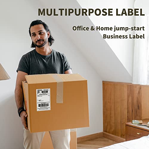L LIKED 4x6 Direct Thermal Labels, 500pcs Perforated Fanfold, Compatible Zebra & Rollo Printers - size: 500 Labels