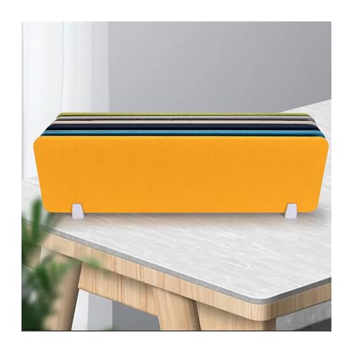 Acoustic Desk Divider Desk Partition Desk Privacy Panel Easy to Install, Reusable Raw Noise and Distraction Reducing Freestanding Acoustic(Orange,30X120CM) - color: Orange, size: 30X120CM