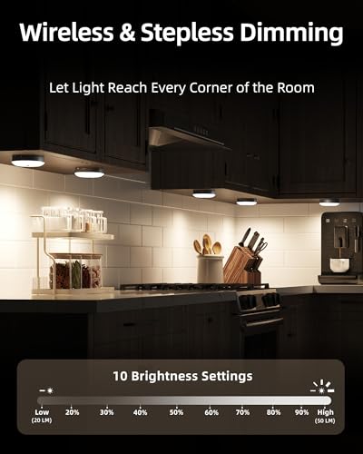 EZVALO Under Cabinet Lighting with Charging Station, 1000mAh Rechargeable Puck Lights with Remote, 3 Color Temps & 12 RGB Closet Lights, Dimmable Motion Sensor Lights for Shelf, Kitchen (3 Packs) - color: Black