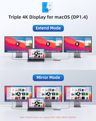 USB C Docking Station 4 Monitors, LIONWEI 13-in-1 USB C Hub for Laptop Mac - color: 13-in-1 (4 Monitor)