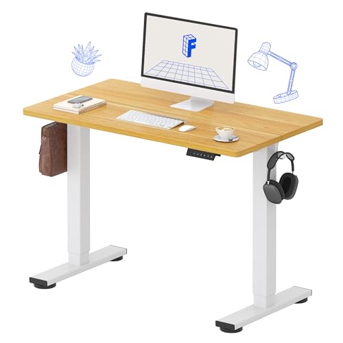 FLEXISPOT 40x24 Inch Electric Standing Desk, Maple | Home Office, Remote Work, Study Space, Laptop & Monitor Setup, Everyday Use, Spliced Desktop - color: Maple, size: 40"x24"