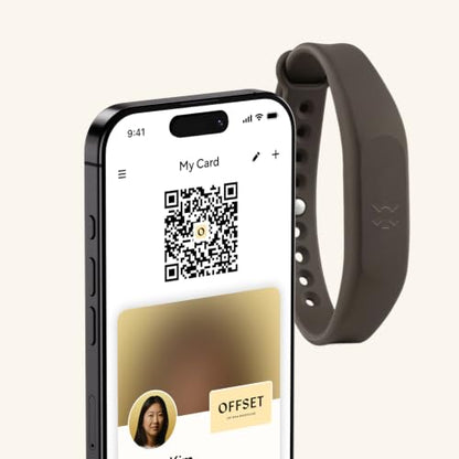 Blinq NFC Digital Business Card - Wristband - Tap to Share (Grey) - color: Grey