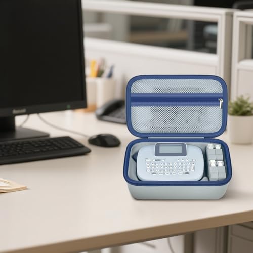 GWCASE Hard Case for Brother P-Touch PTM95 PT90 Handy Label Maker, Gray - color: Gray