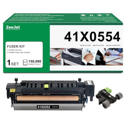 41X0554 Fuser Maintenance Kit Compatible for Lexmark CS720 CS725 CX725 XC4140 XC4143 XC4150 XC4153 Printer Includes: 41X0252 Fuser Unit, 41X0956 Pickup Roller Assembly 110-120V, Type 00