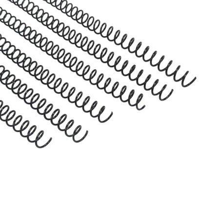 Rayson Plastic Binding Coil, 3/8", 3:1 Pitch, 60 Sheets, Black, 100 Pack - size: 3/8 inch (60 Sheet Capacity)