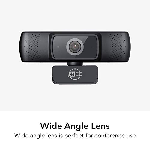 MEE Audio 201W 1080p HD Webcam with Mini Tripod, Wide Angle Lens, Microphone, Autofocus, Low Light Correction for Zoom Video Calling; USB Streaming Web Camera for Computer PC Mac Laptop Desktop - style: 1080p Wide Angle & Tripod