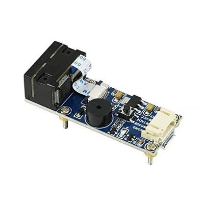 Barcode Scanner Module 1D/2D Codes Reader Kit Read Barcode, QR Code etc Onboard Micro USB and UART Serial Port Woks in The Dark