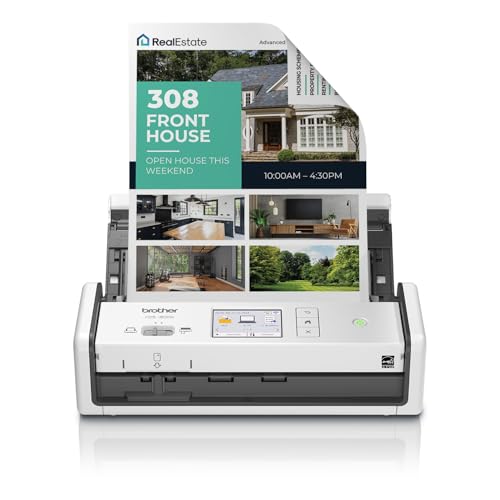 Brother ADS-1800W Wireless Compact Desktop Scanner | Scan Speeds of Up to 30ppm | 2.8" Color Touchscreen (Renewed Premium) - style: Current Model: ADS1800W