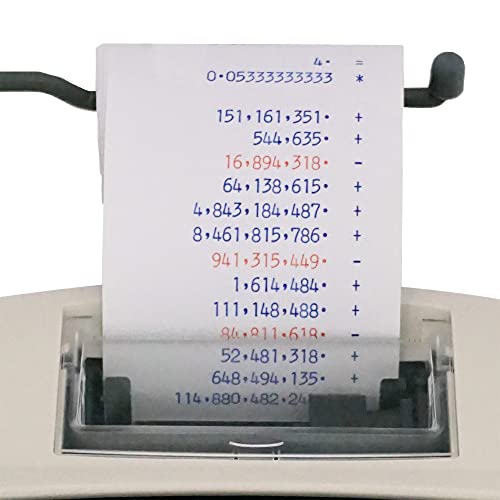 Victor 7030 Compact White Paper Rolls for Handheld and Portable Printing Calculators/Adding Machines 2.25”W x 12FT (3-Pack)