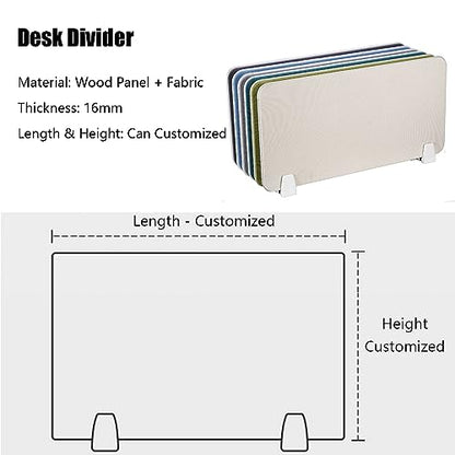 Freestanding Acoustic Desk Dividers Privacy Screens for Offices Soundproof Partition Walls Furniture Workspaces & Libraries Instant Solutions - size: HxL 40x70CM/15.7x27.5IN