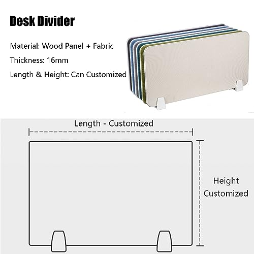 Freestanding Acoustic Desk Partitions Privacy Screens Office Furniture Dividers Soundproof Room for Workspaces Library Instant Wall Solutions - size: HxL 30x80CM/11.8x31.5IN