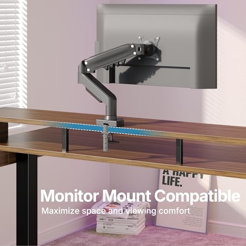 HUANUO 63″ x 26″ Electric Standing Desk with 2 Drawers &24.4″ Large Keyboard Tray, C-Clamp Mount Compatible, Adjustable Computer Desk for Office, Sit Stand Up Desk with 4 Height Presets, Deep Walnut - color: Deep Walnut, size: 63*26 inch