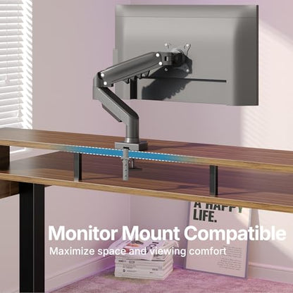 HUANUO 55″ x 26″ Electric Standing Desk with 2 Drawers &24.4″ Large Keyboard Tray, C-Clamp Mount Compatible, Adjustable Computer Desk for Office, Sit Stand Up Desk with 4 Height Presets, Deep Walnut - color: Deep Walnut, size: 55*26 inch