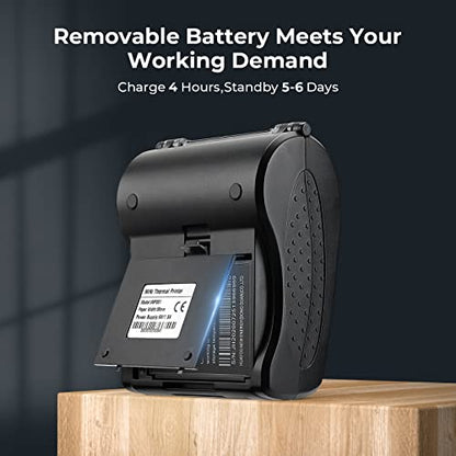 MUNBYN IMP001 Receipt Printer 58mm Mini Wireless POS Thermal