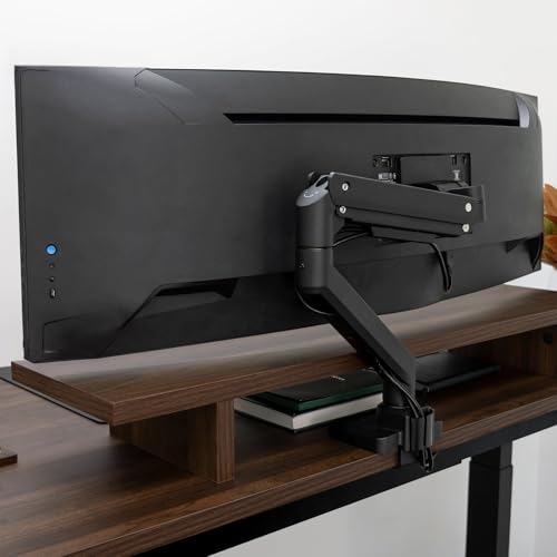 Desky Heavy Duty Ultrawide Monitor Arm Space Grey - color: Space Grey