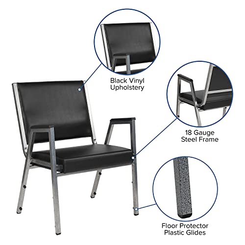 Flash Furniture Vinyl Bariatric Medical Chair, Black (XU604436701BKVY)