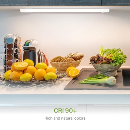 ASD LED Under Cabinet Lighting Hardwired, 40 Inch 20W 2700K-5000K Selectable, 1814LM, CRI90+, Direct Wire Linkable Under Counter Lights for Kitchen, Dimmable Under Cabinet Lights, White, UL Certified - color: 40 Inch White, size: 1 Pack